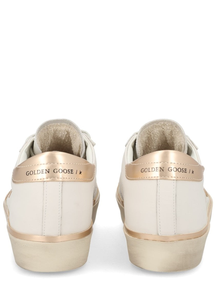 Golden Goose Hi Star Cow Leather Gold Sneakers