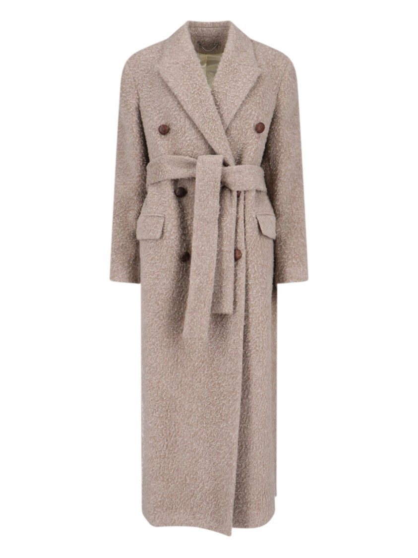 Golden Goose Double-Breasted Coat – Beige