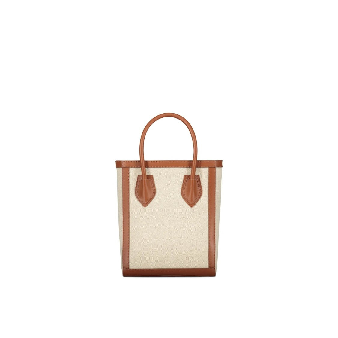 Balmain Structured Logo Tote Bag With Leather Trim