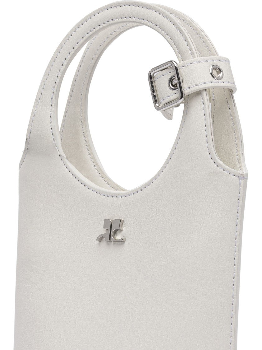 Courrèges White Leather Handbag