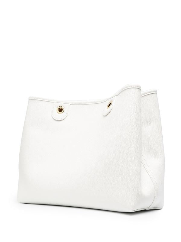 Emporio Armani Textured White Shoulder Bag
