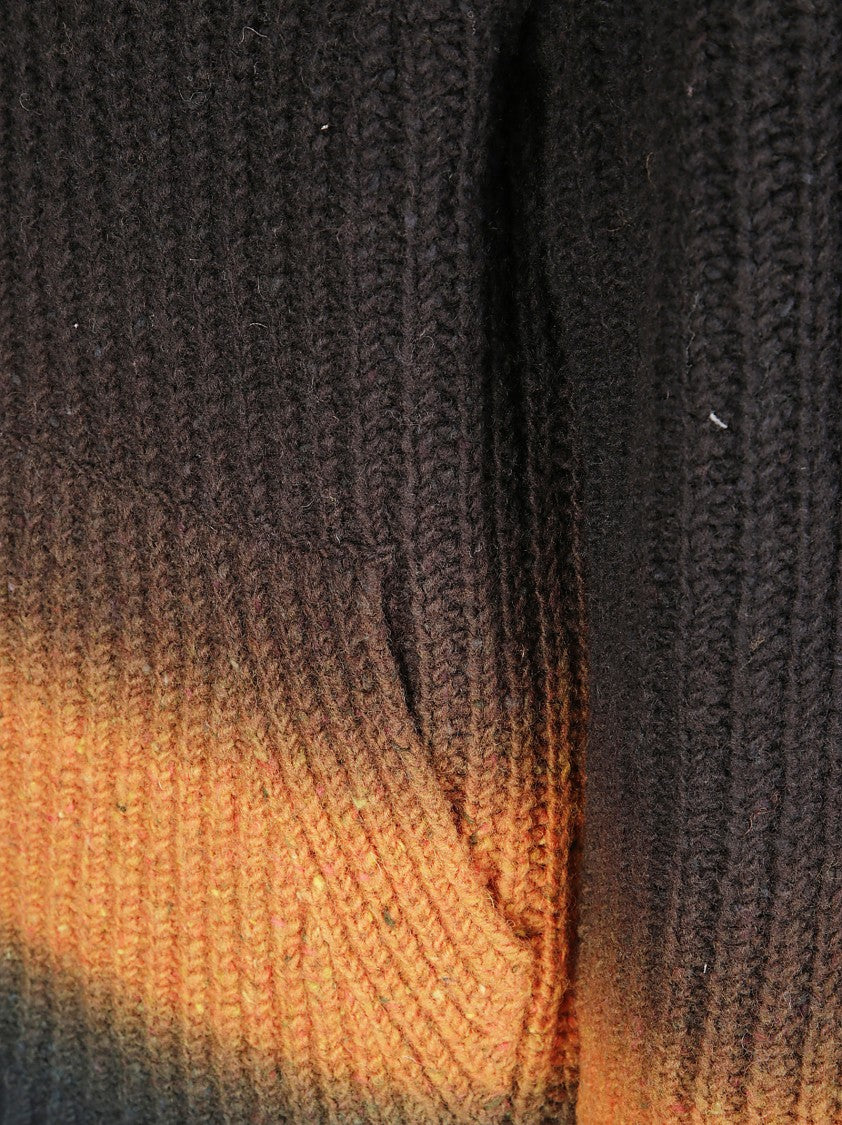 Sacai Garment Dye Wool Knit Cardigan