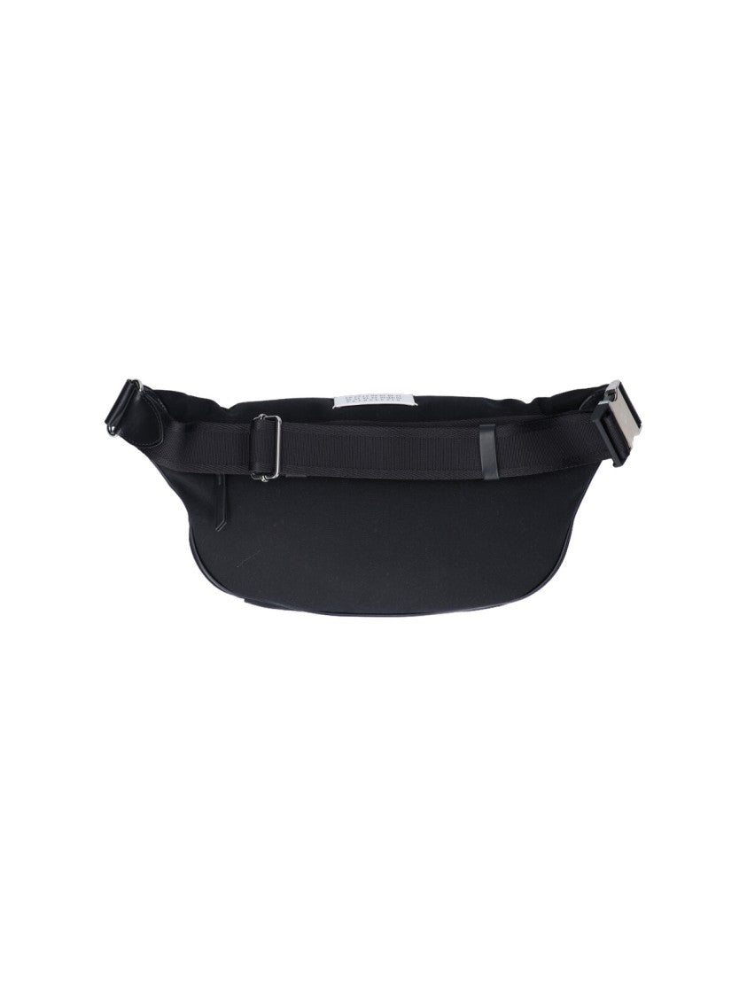 Maison Margiela Minimalist Black Waist Bag With Adjustable Strap