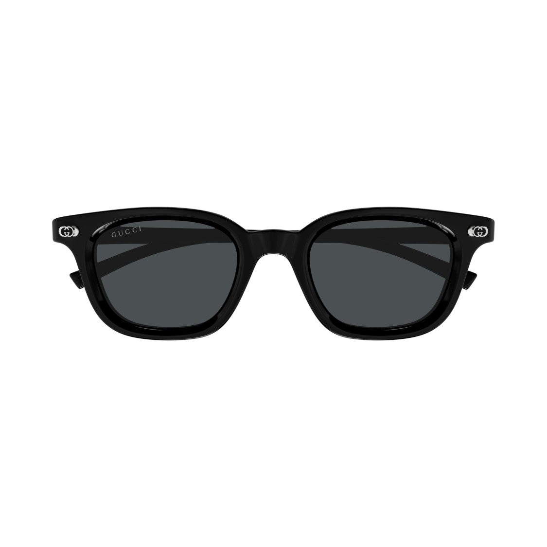 Gucci Classic Square Frame Dark-Tinted Sunglasses With Slim Temples