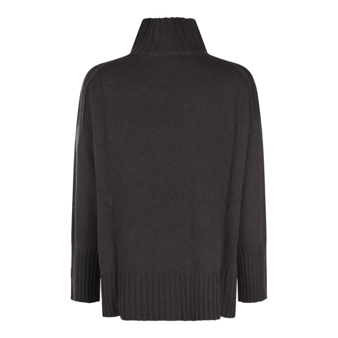 Antonelli Firenze High Ribbed Turtleneck Sweater With Side Slits