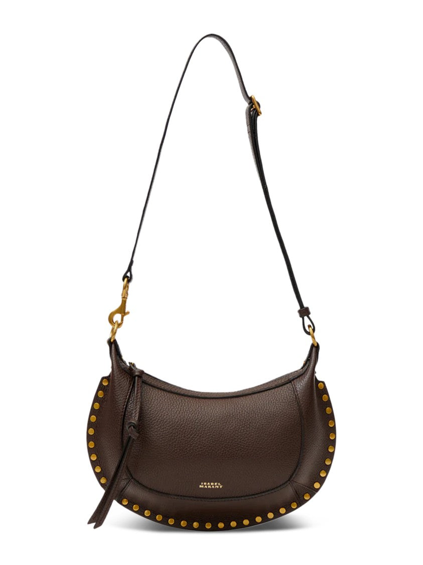 Isabel Marant Oskan Moon-Gz Crescent Studded Leather Bag