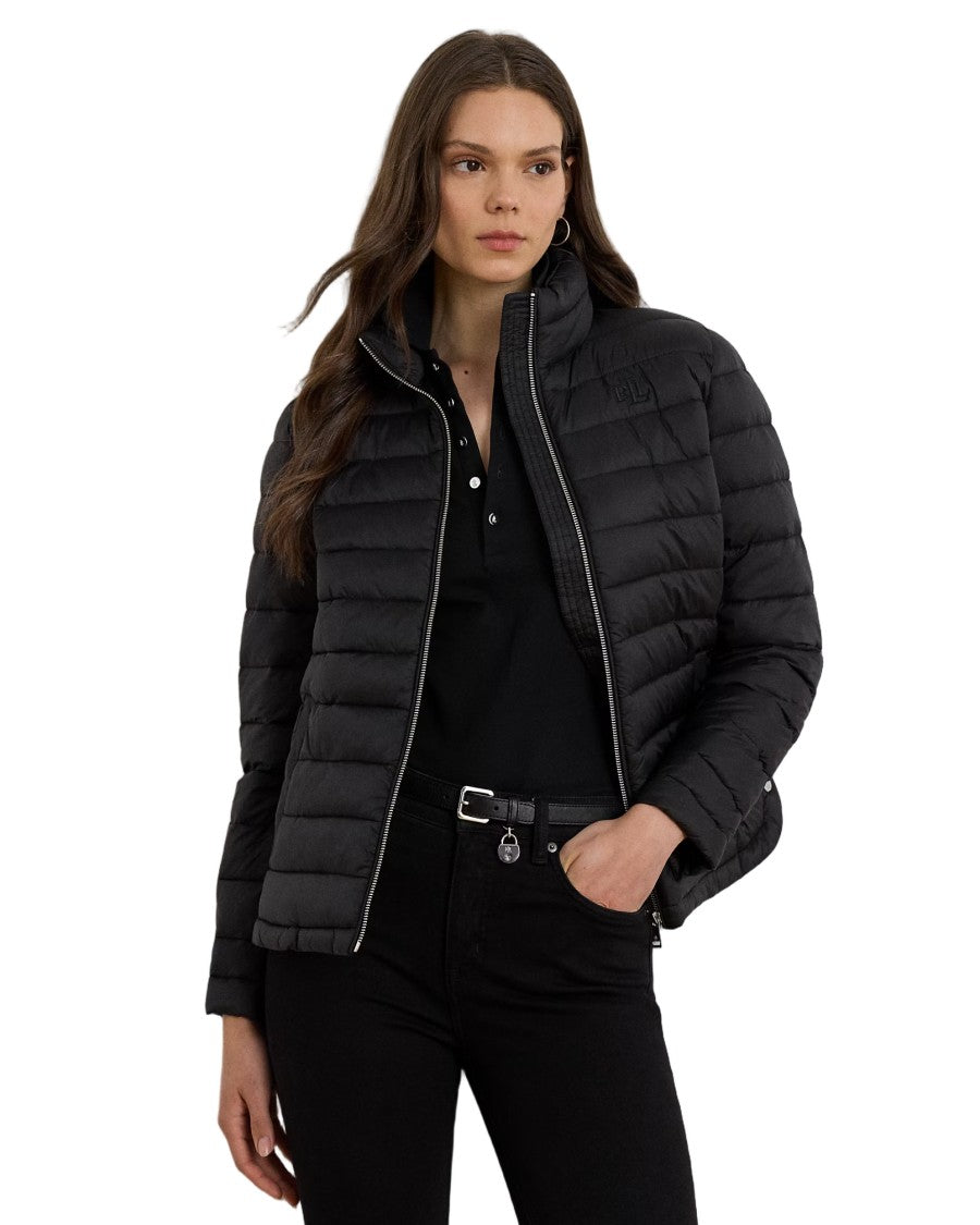 Lauren Ralph Lauren Quilted Insulated Down Coat With High Collar