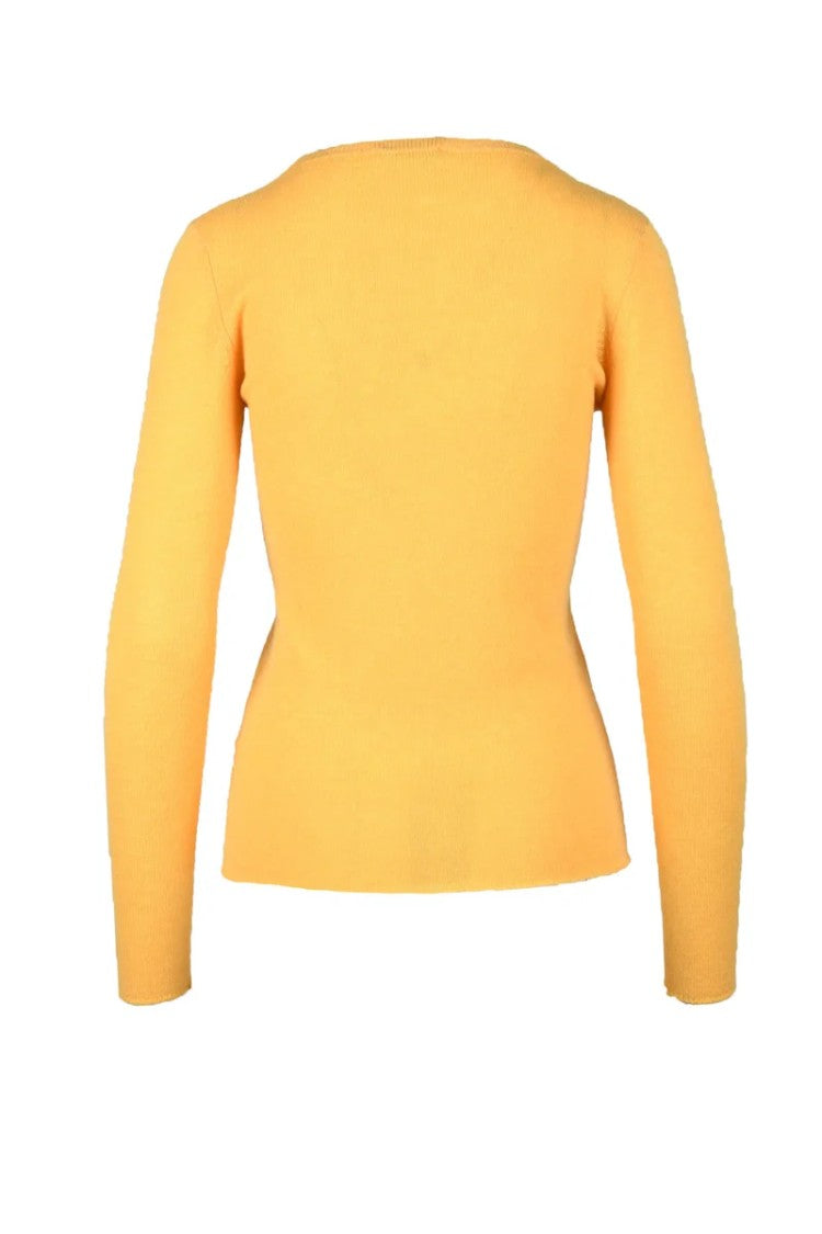 Mathilde Plume Cashmere Sweater - Yellow