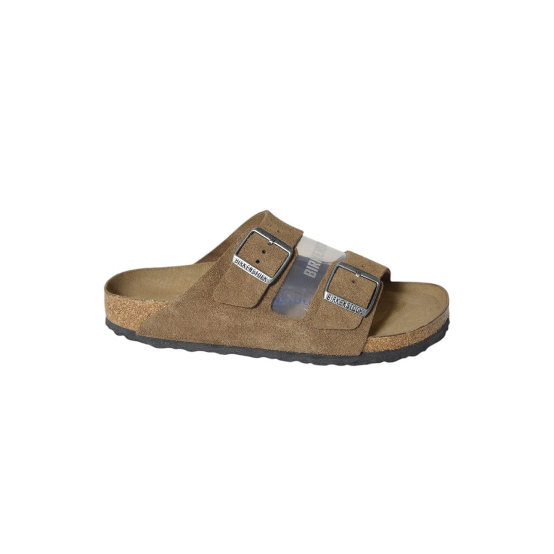 Birkenstock Suede Sandals With Adjustable Straps And Cork Footbed