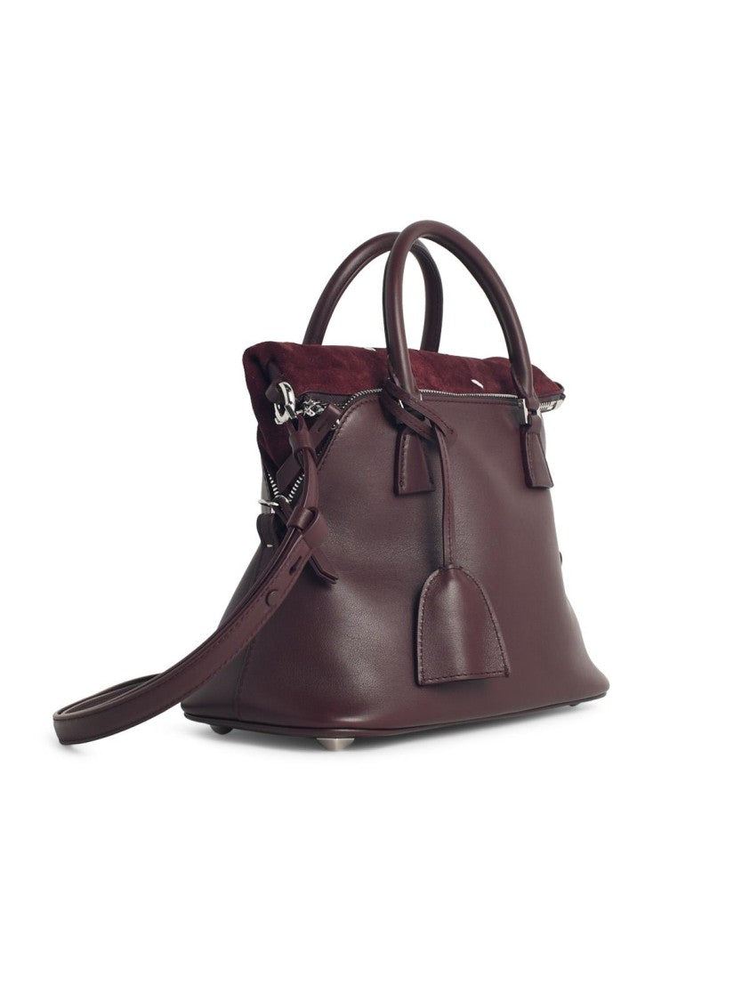 Maison Margiela Burgundy Leather 5Ac Soft' Mini Bag