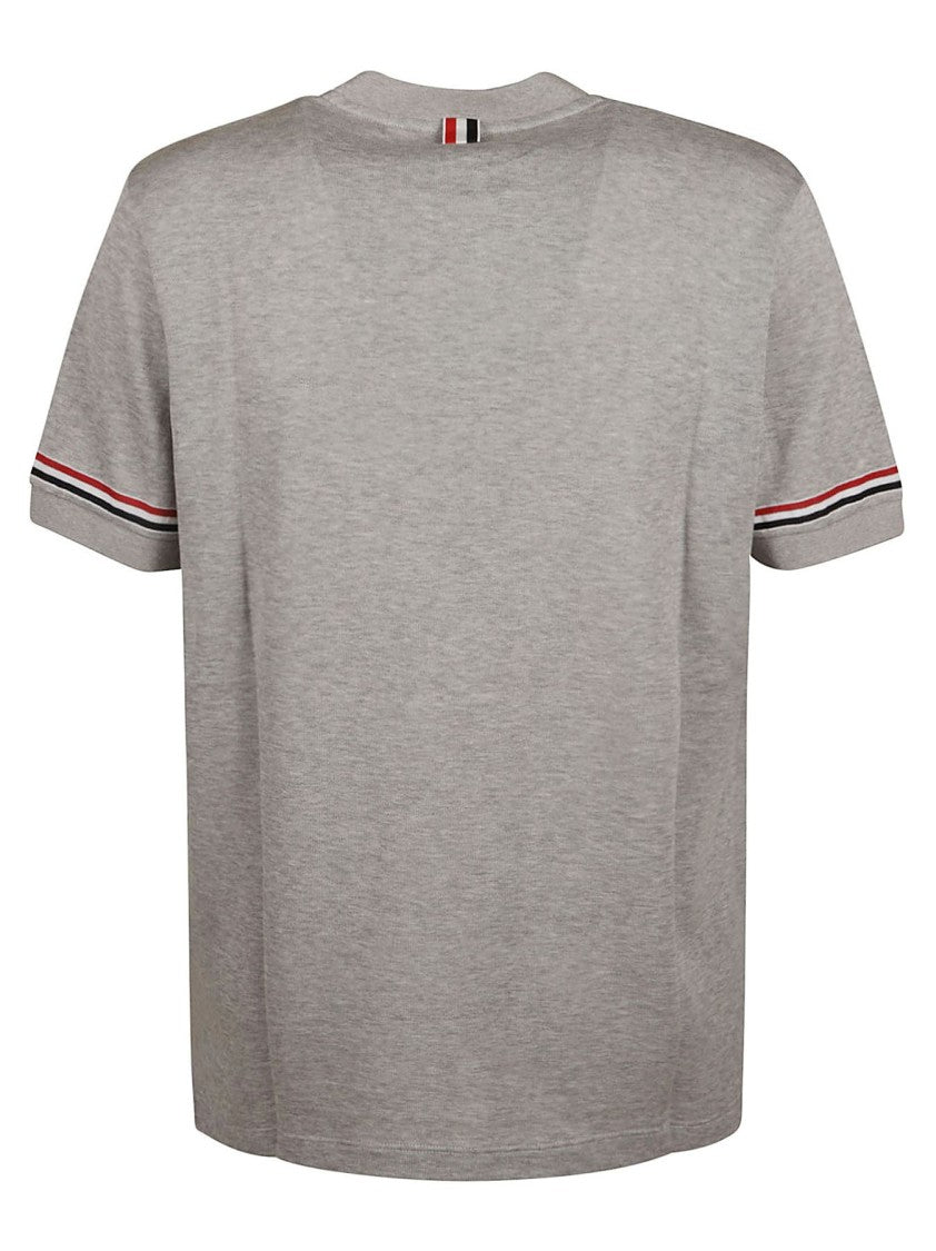 Thom Browne Grey Relaxed-Fit Crew Neck T-Shirt