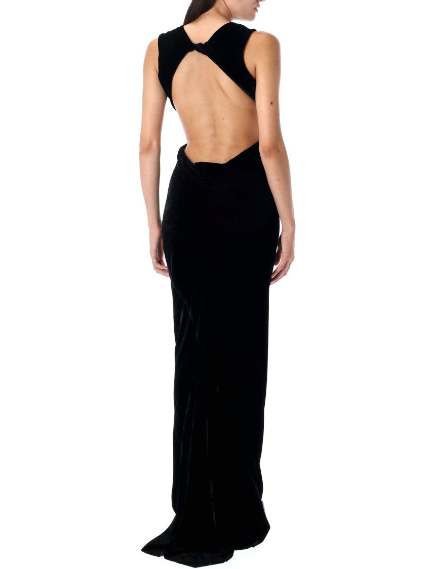 Rick Owens Open Back Cutout Evening Gown