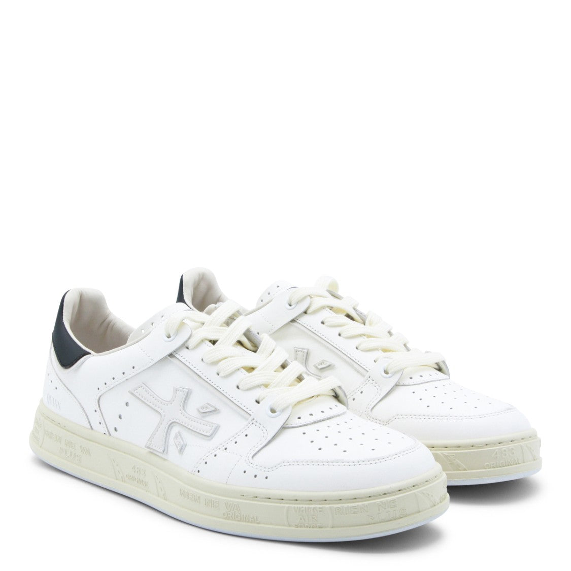 Premiata White Leather Quinn Sneakers