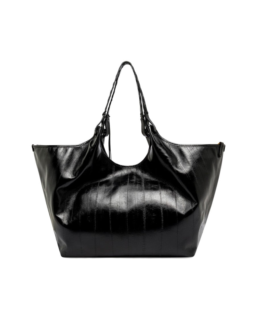 Gianni Chiarini Black Dua Leather Tote Bag