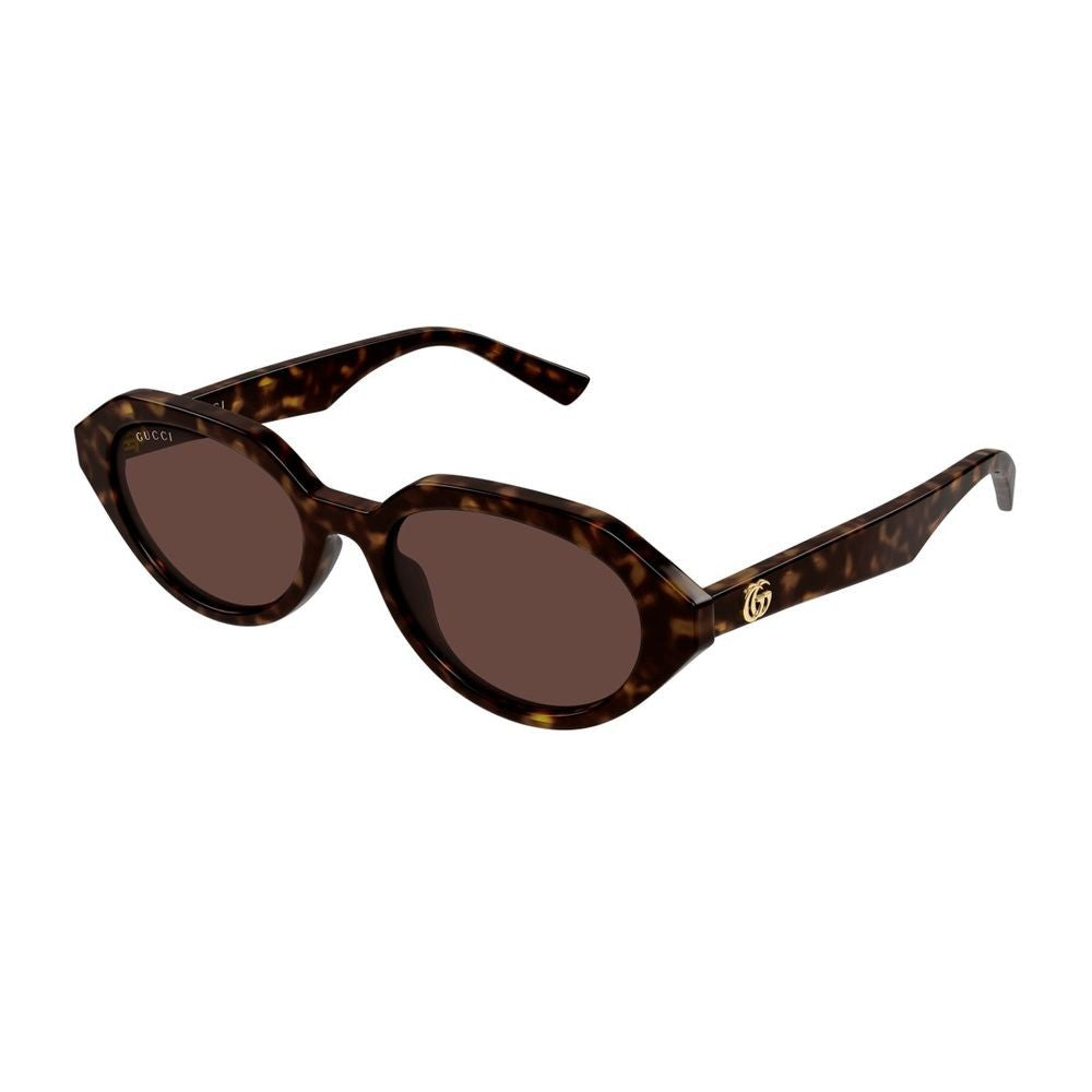 Gucci Geometric Tortoiseshell Sunglasses With Gold Emblem Gg2178s Linea Emblem