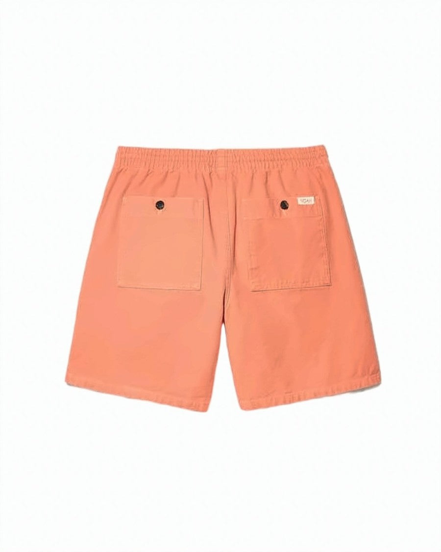 Noah Relaxed-Fit Orange Shorts With Elastic Waistband