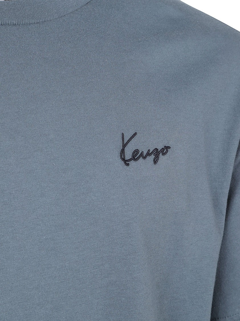 Kenzo Embroidered Archive Logo Cotton Jersey T-Shirt