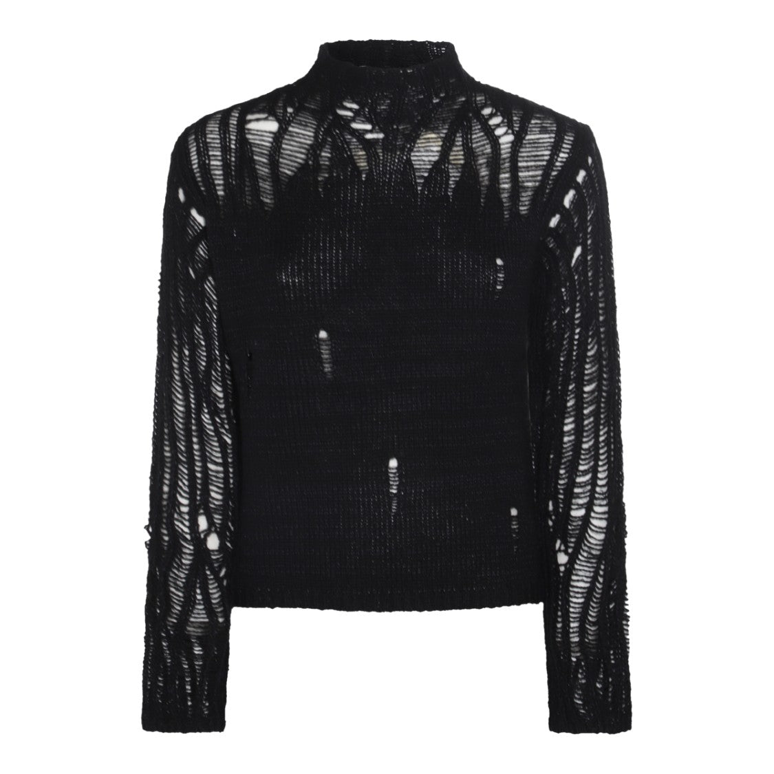 Chloé Black Wool Cut Out Shirt