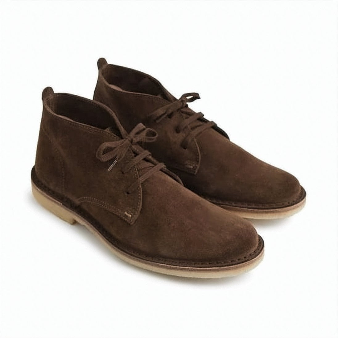 Astorflex Brown Suede Lace-Up Boots With Memory Foam Comfort