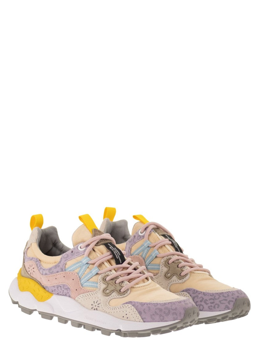 Flower Mountain Yamano 3 - Sneakers In Suede And Technical Fabric