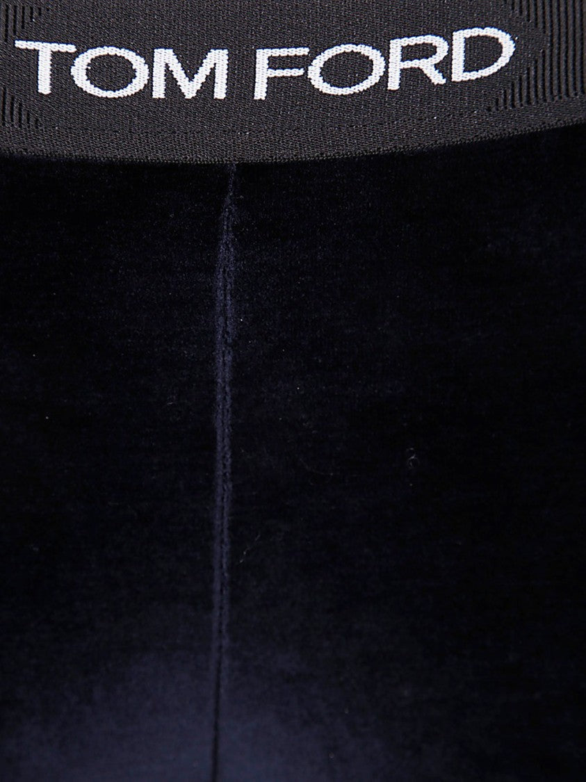 Tom Ford Tailored Blue Trousers With Classic Waistband