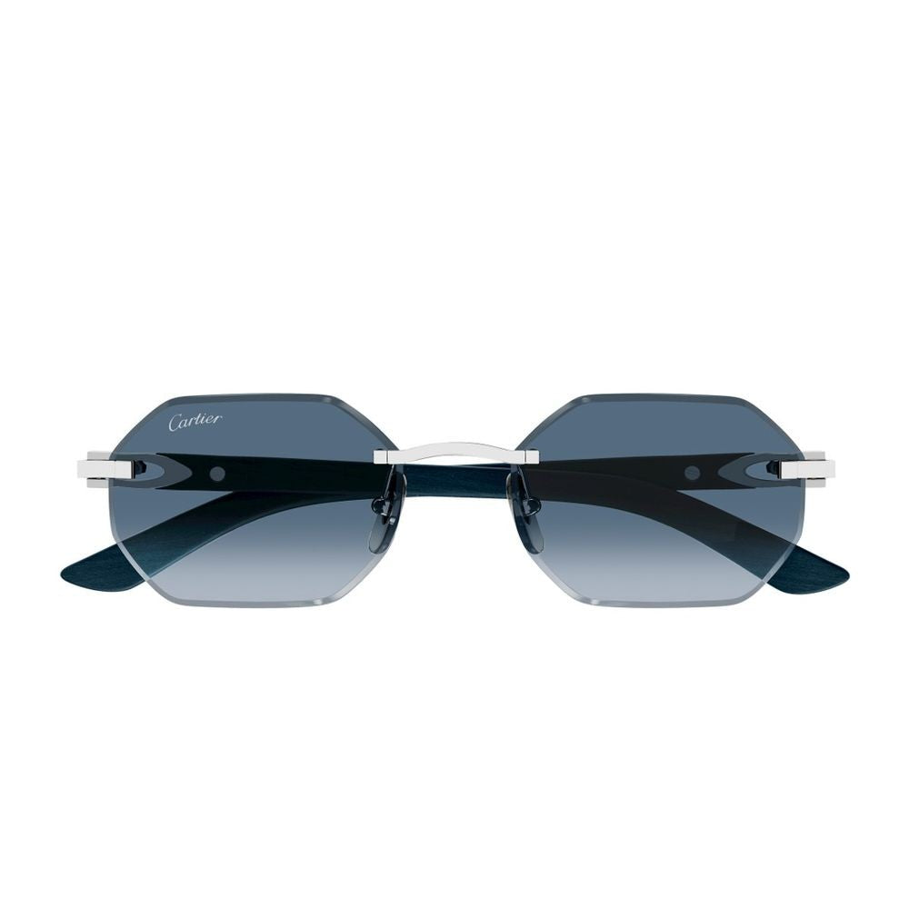 Cartier Ct0439s Décor C Allongé De Geometric Rimless Sunglasses