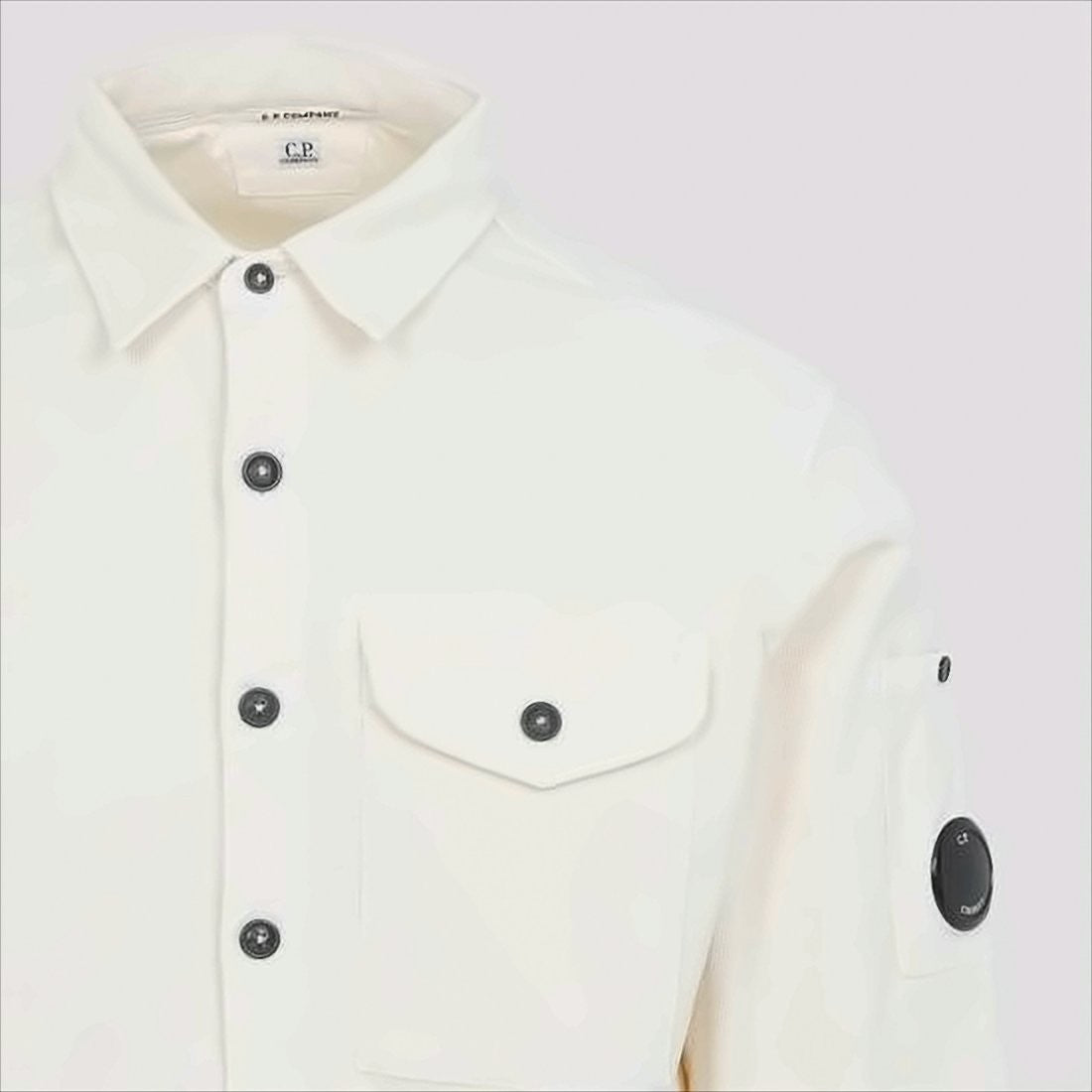 C.P. Company Long-Sleeved Shirt Jacket With Buttoned Front