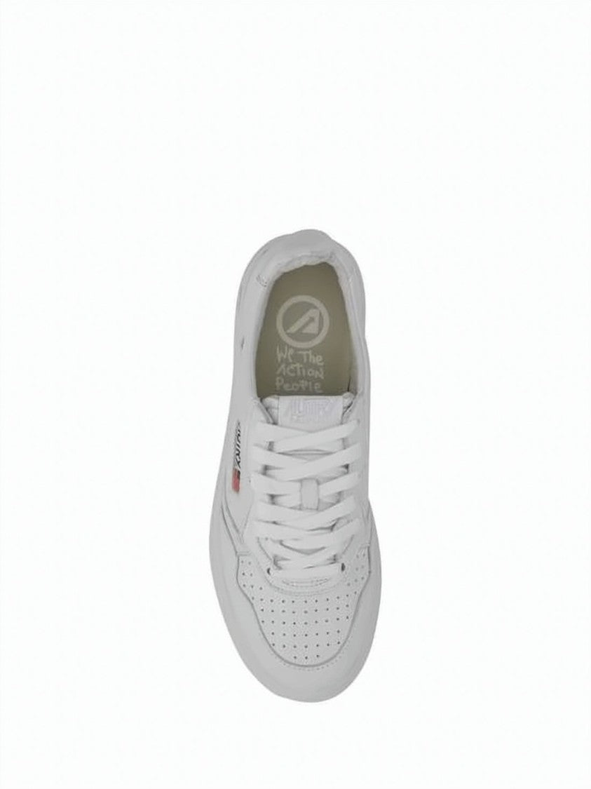 Autry Low-Top Sneakers With Perforated Goat Leather Upper
