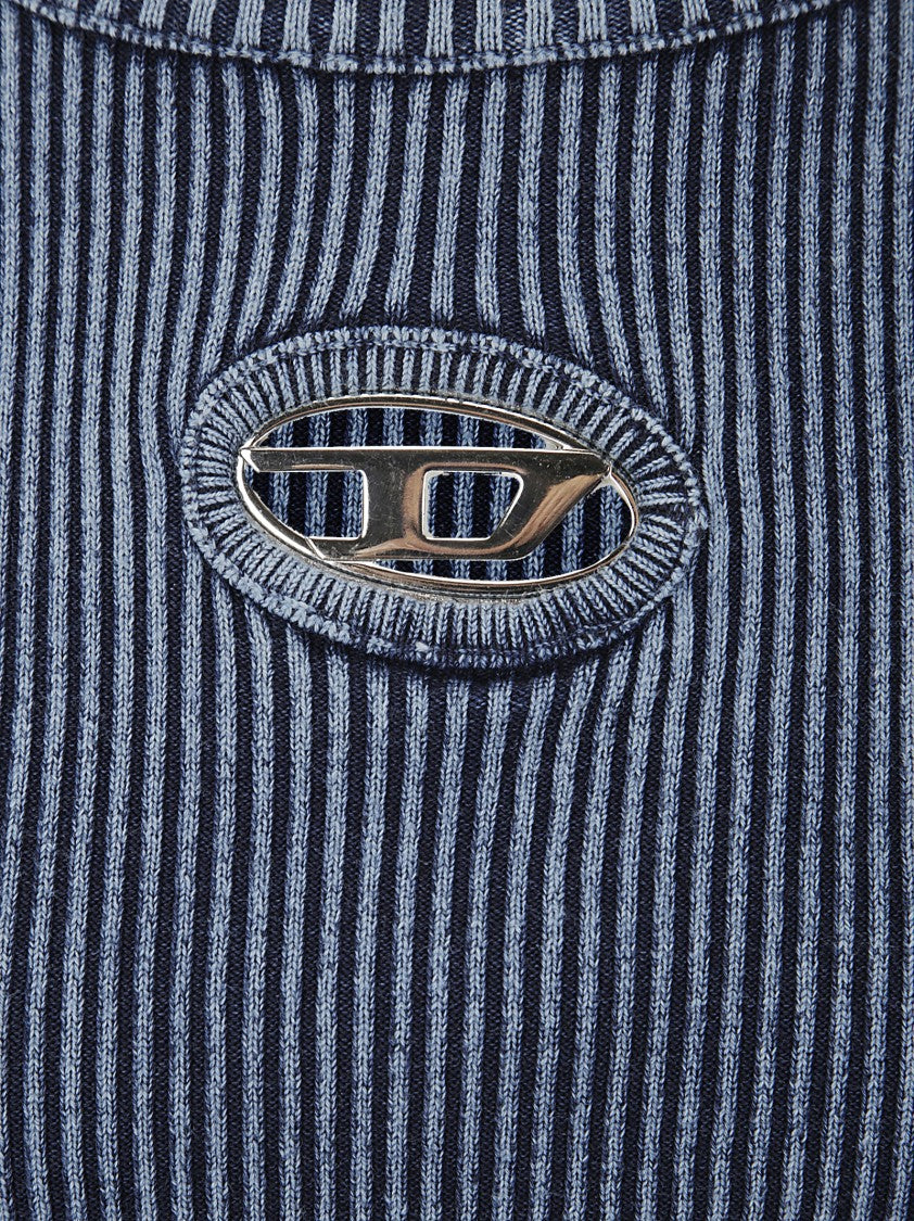 Diesel Ribbed Cropped T-Shirt