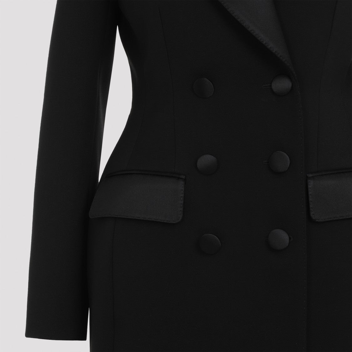 Dolce & Gabbana Black Virgin Wool Jacket