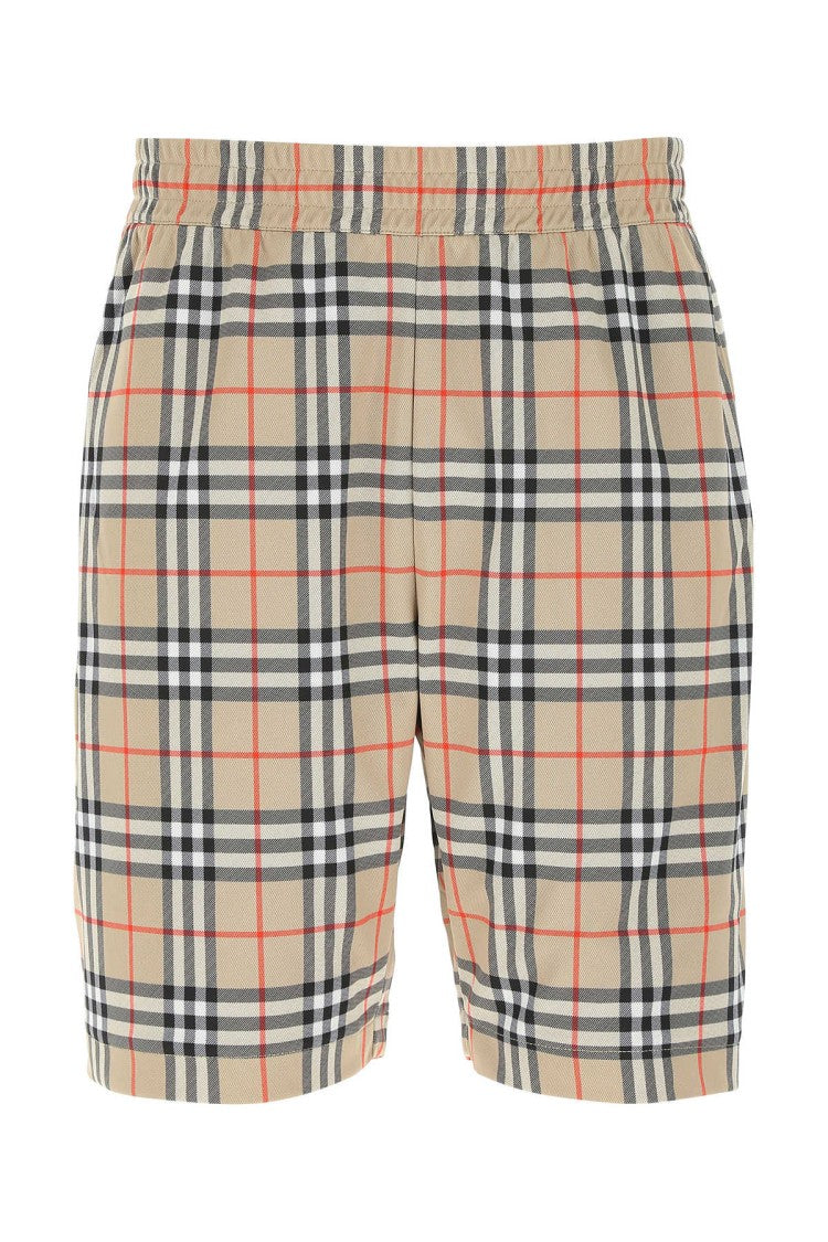Burberry Embroidered Polyester Bermuda Shorts