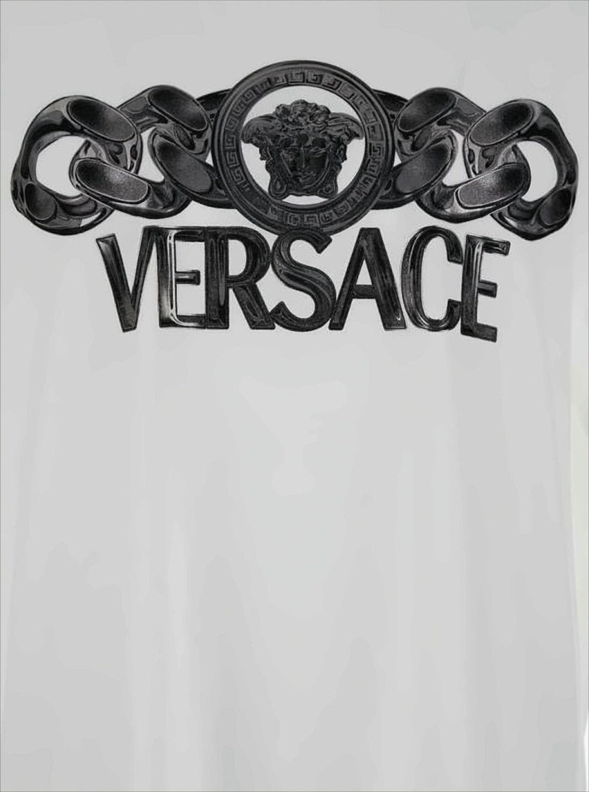 Versace Short-Sleeved T-Shirt With Embossed Medusa Design