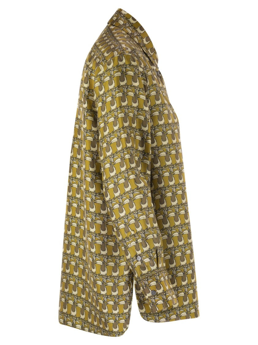 Max Mara Times - Reversible Printed Silk Shirt