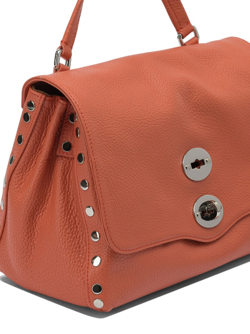 Zanellato Structured Orange Leather Shoulder Bag