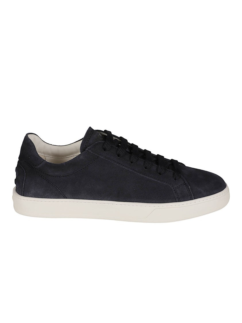 Tod's Low-Top Calf Leather Sneakers With Contrasting Sole