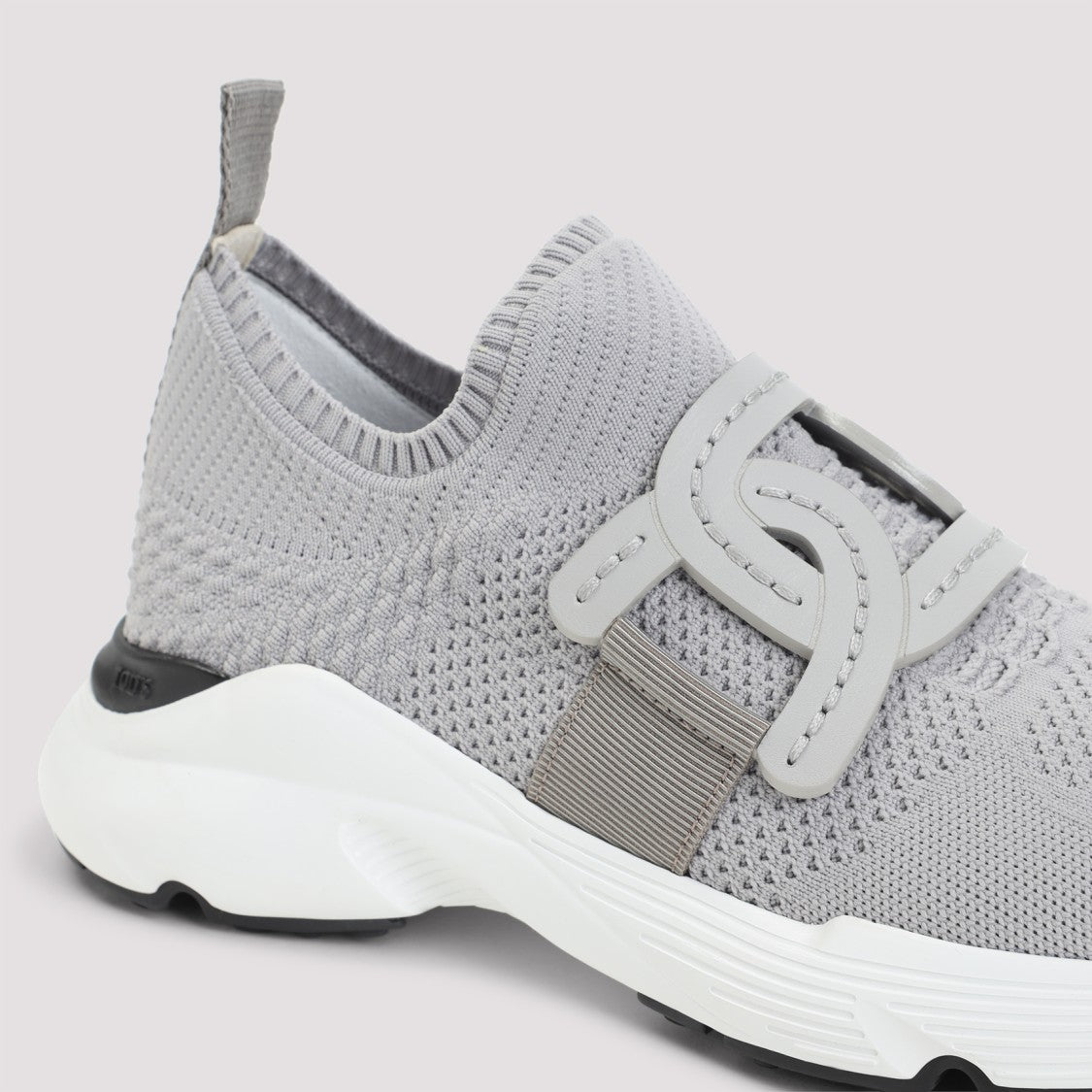 Tod's Pearl Grey Textile Sneakers