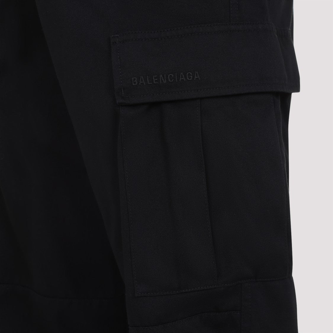 Balenciaga Regular Cargo Black Polyester Pants
