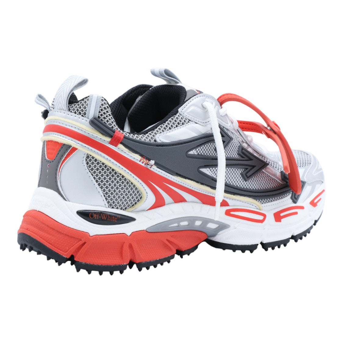 Off-White White Mesh Layered Zip-Tie Sneakers