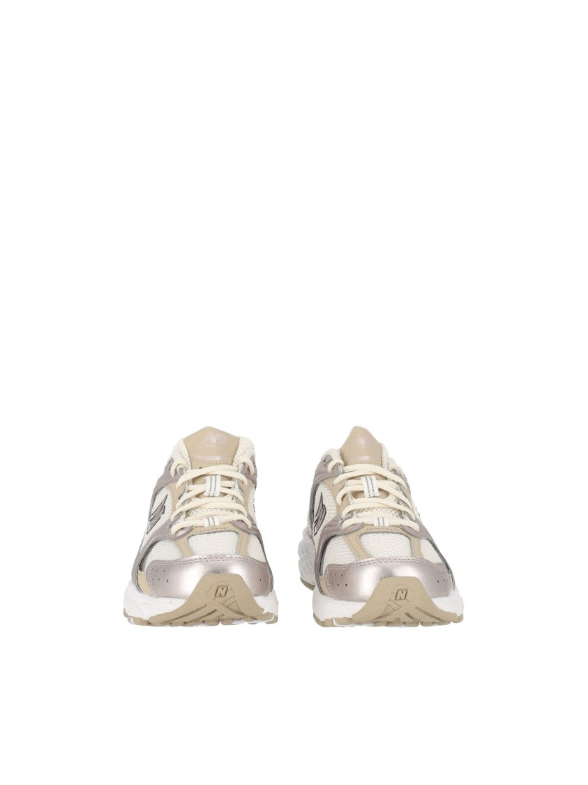 New Balance Pumpernickel Metallic Synthetic Mesh Sneakers