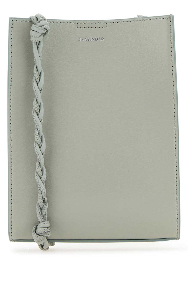 Jil Sander Sage Green Leather Shoulder Bag