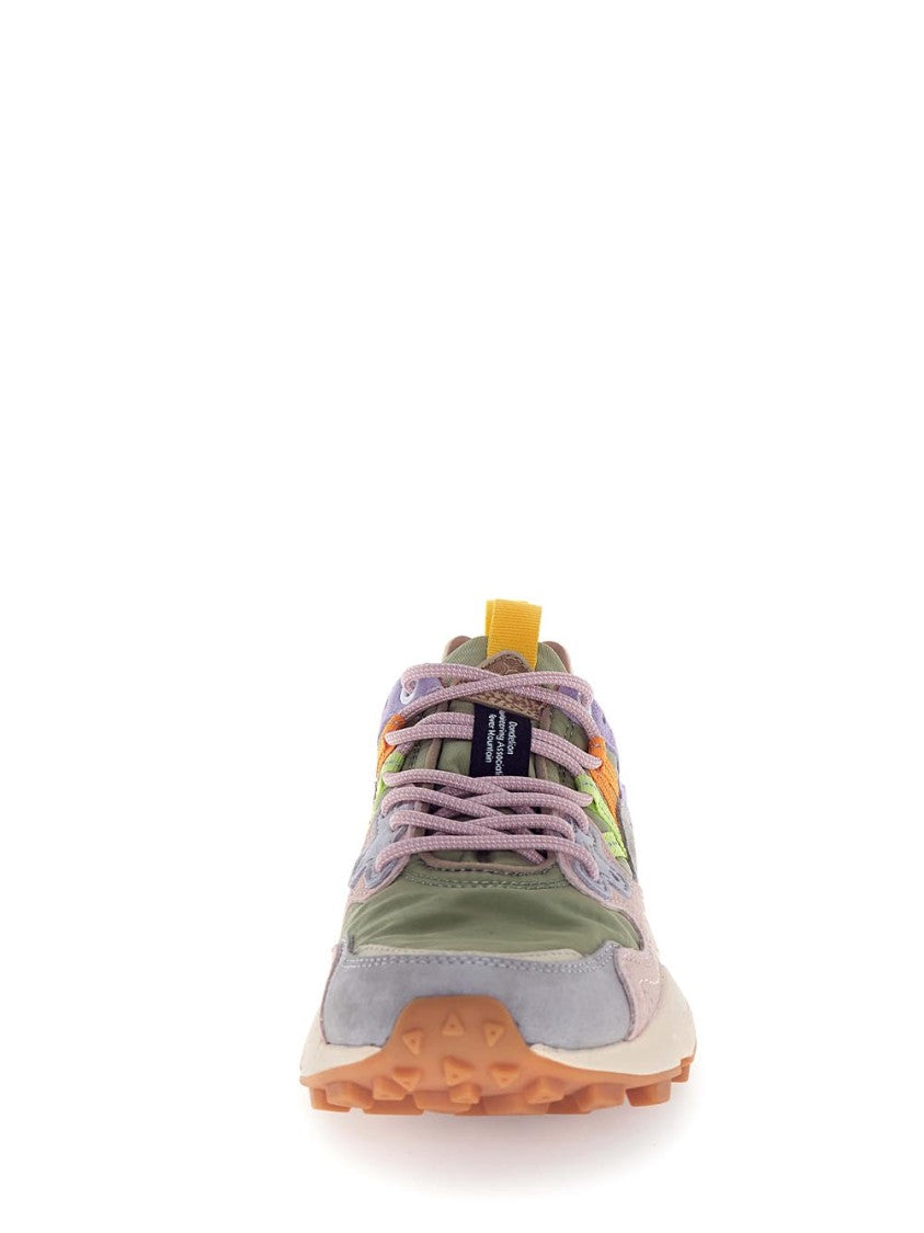 Flower Mountain Multi-Layered Pastel Sneakers With Textured Sole
