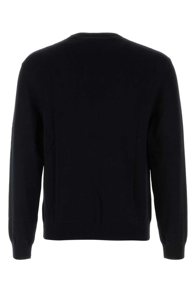 Marine Serre Black Stretch Viscose Sweater