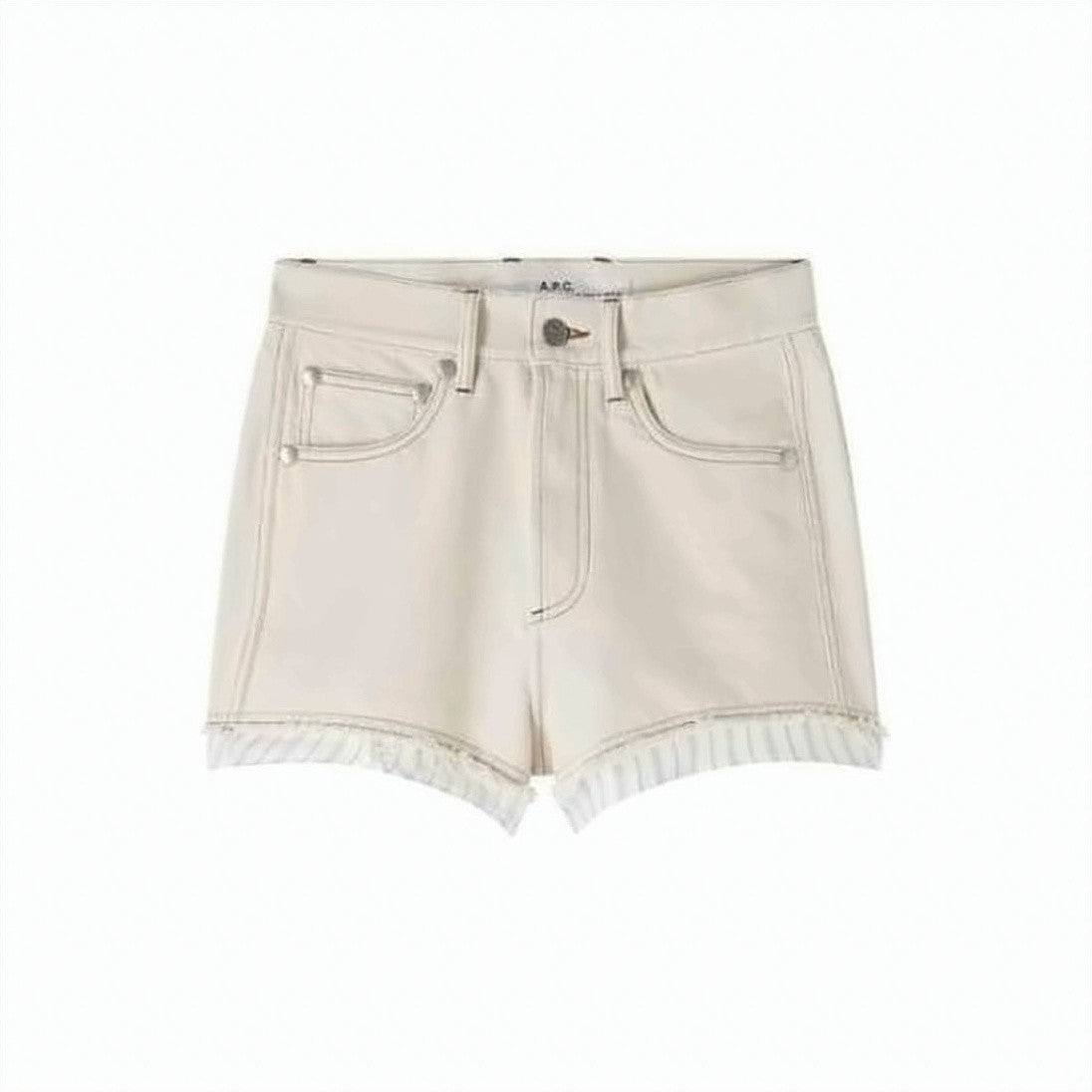 A.P.C. Classic Five-Pocket Neutral Cotton Shorts