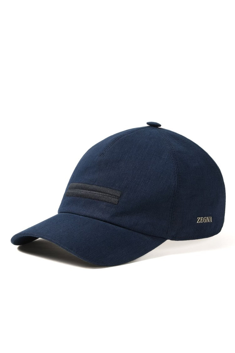 Zegna Ivory Oasi Lino Baseball Hat