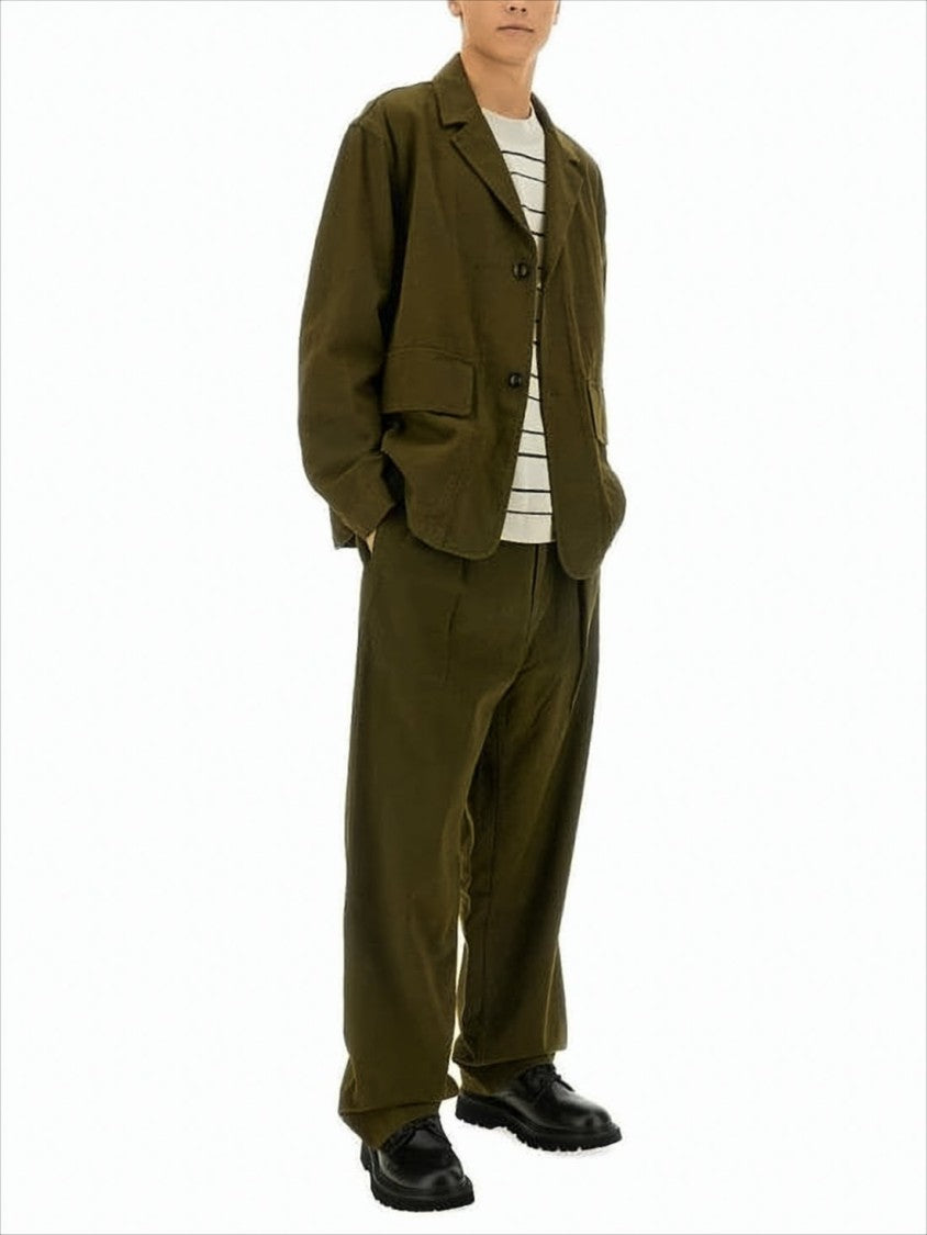 Margaret Howell Boxy Fit Utility Jacket With Notched Lapel