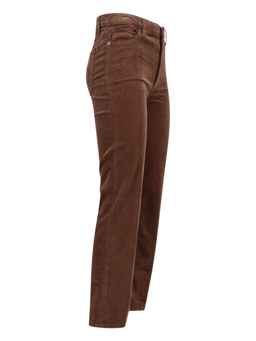 Frame "Corduroy" Straight Pants – Brown