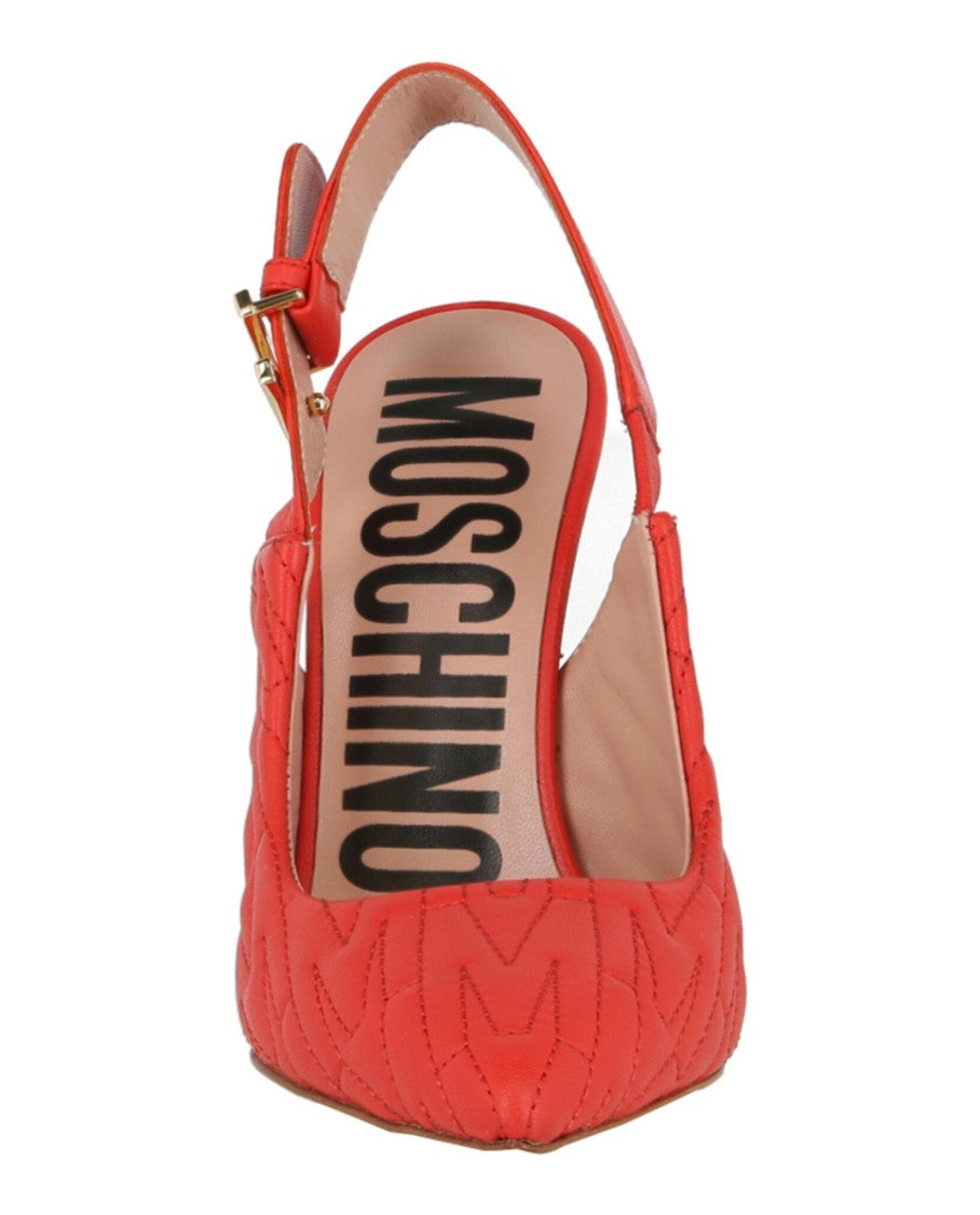 Moschino M-Quilted Slingback Pumps
