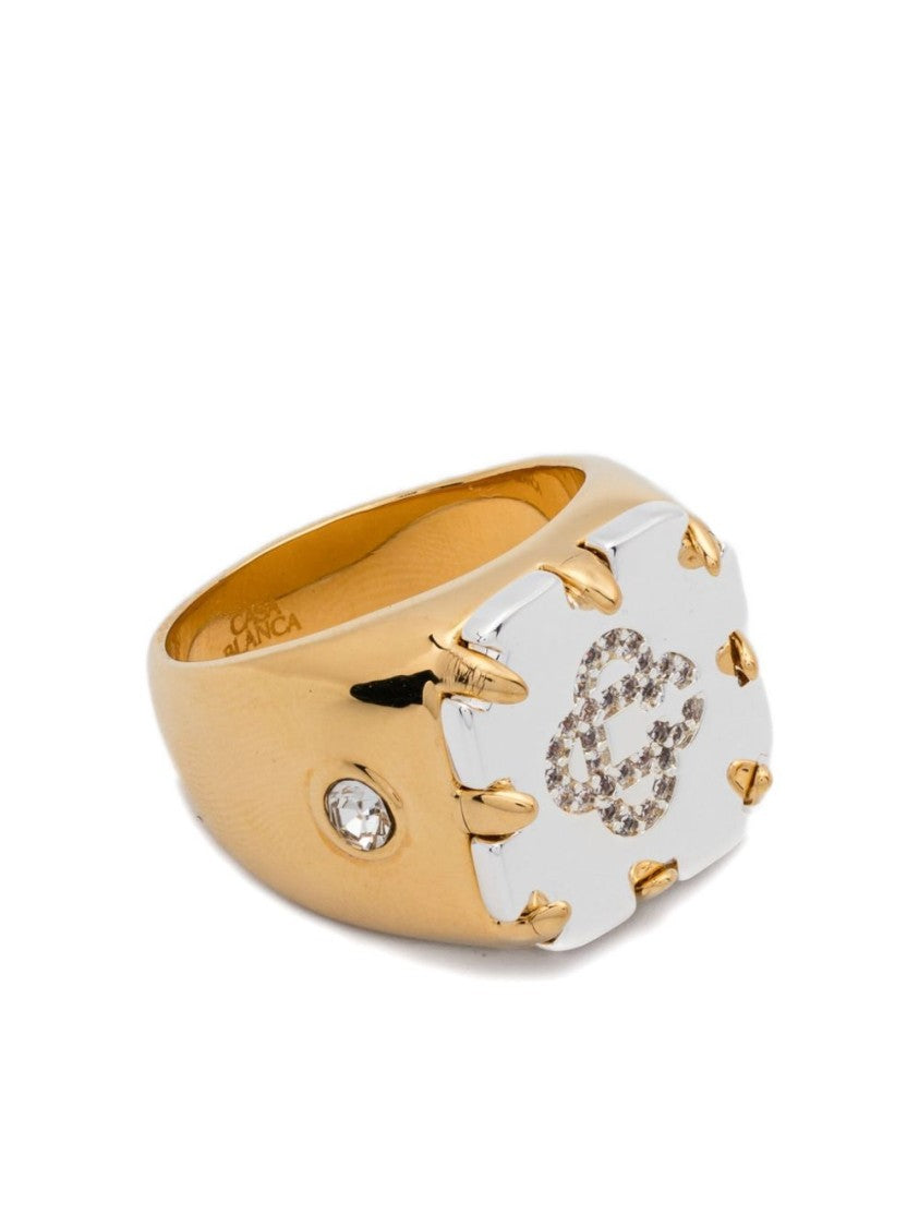 Casablanca Gold And Silver Statement Ring