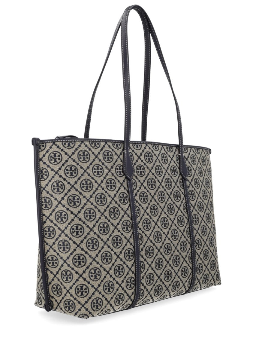 Tory Burch Geometric Patterned Tote Bag With Structured Silhouette