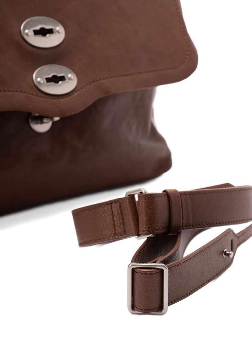 Zanellato Rectangular Calfskin Handbag With Detachable Strap
